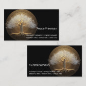 Baum des ewigen Lichts | Tree of Life Design Visitenkarte (Vorne/Hinten)