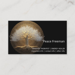 Baum des ewigen Lichts | Tree of Life Design Visitenkarte