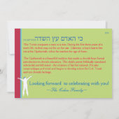 Baum des Feldes - Oberste Einladung. Einladung (Rückseite)