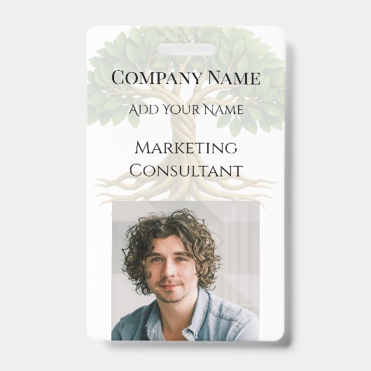 Baum des Fotos Lebensversicherungsfördernde Materi Ausweis (Front)