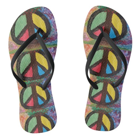 Baum des Friedens Flip Flops Badesandalen (Fußbett)
