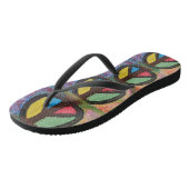 Baum des Friedens Flip Flops Badesandalen (Schrägansicht)