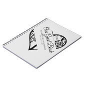 Baum des Gästebuches Hochzeitsszenario Notizblock (Linke Seite)