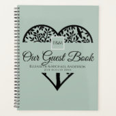 Baum des Gästebuches Hochzeitsszenario Planer (Vorderseite)