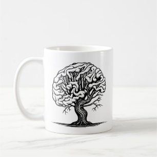 Baum des Gehirns Kaffeetasse
