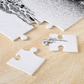 Baum des Korallenriffs Schwarz-Weiß Puzzle (Seite)