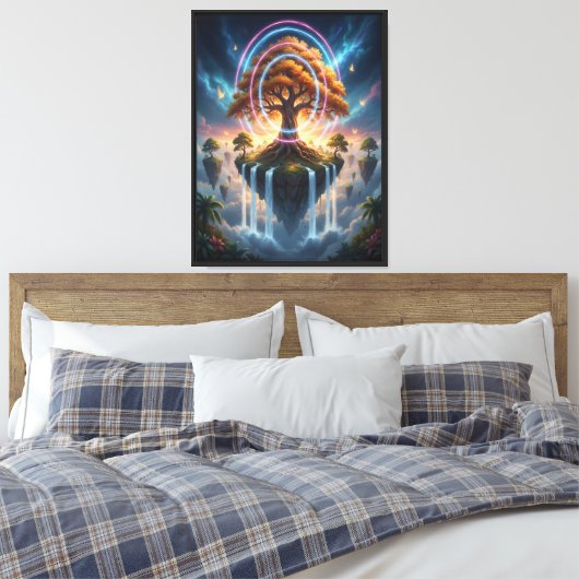 Baum des Kosmos Leinwanddruck (Insitu (Schlafzimmer))