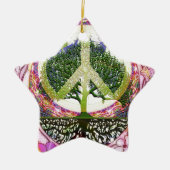 Baum des Leben-Atems des Lebens Keramik Ornament (Vorne)