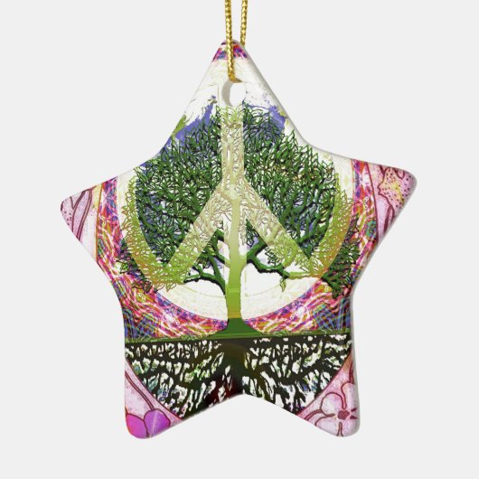 Baum des Leben-Atems des Lebens Keramik Ornament (Links)