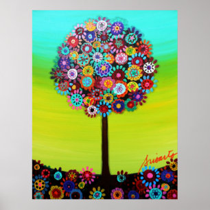 Baum des Leben-Bar-Schlägers Mitzvah Poster