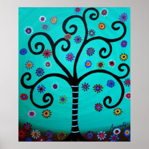 BAUM DES LEBEN-BAR-SCHLÄGERS MITZVAH POSTER