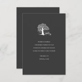 Baum des Leben-Beileids danken Ihnen zu kardieren Einladung (Vorne/Hinten)