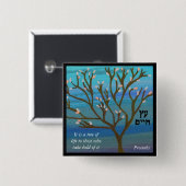 Baum des Leben-Buttons Button (Vorne & Hinten)