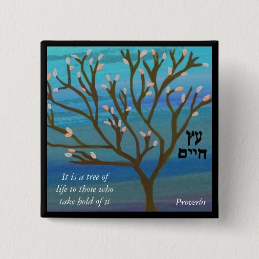 Baum des Leben-Buttons Button (Vorderseite)