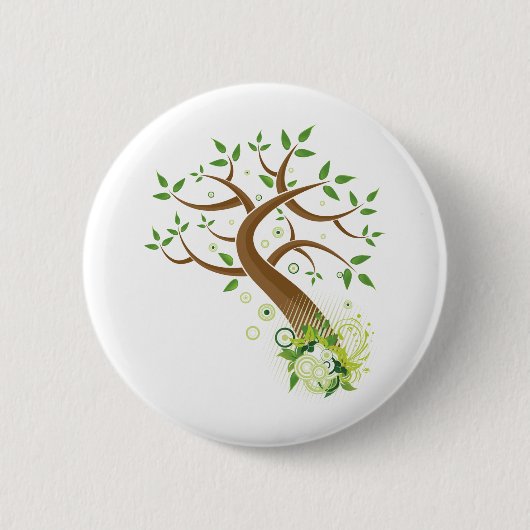 Baum des Leben ~ Erdmutter-Baums Button (Vorderseite)