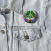 Baum des Leben-Friedens Button (Beispiel)