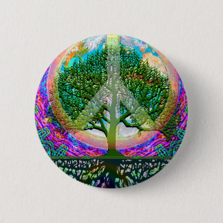 Baum des Leben-Friedens Button