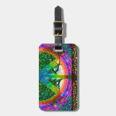 Baum des Leben-Friedens Gepäckanhänger (Vorderseite vertikal)