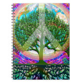 Baum des Leben-Friedens Notizblock (Vorderseite)