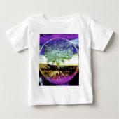 Baum des Leben-friedlichen Lebens Baby T-shirt (Vorderseite)