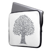 Baum des Leben-Gekritzels Laptopschutzhülle (Vorderseite Links)