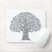 Baum des Leben-Gekritzels Mousepad (Mit Mouse)