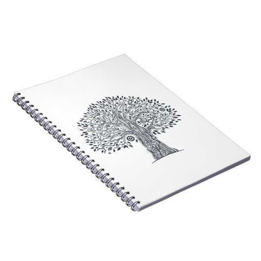 Baum des Leben-Gekritzels Notizblock (Rechte Seite)