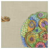 Baum des Leben-Gewebes Stoff (Nahaufnahme)