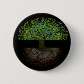 Baum des Leben-Glühens Button (Vorderseite)