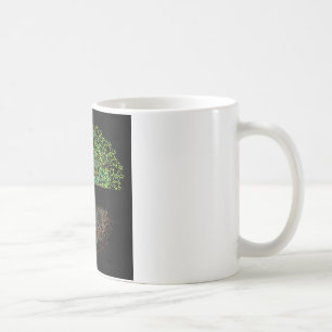 Baum des Leben-Glühens Kaffeetasse