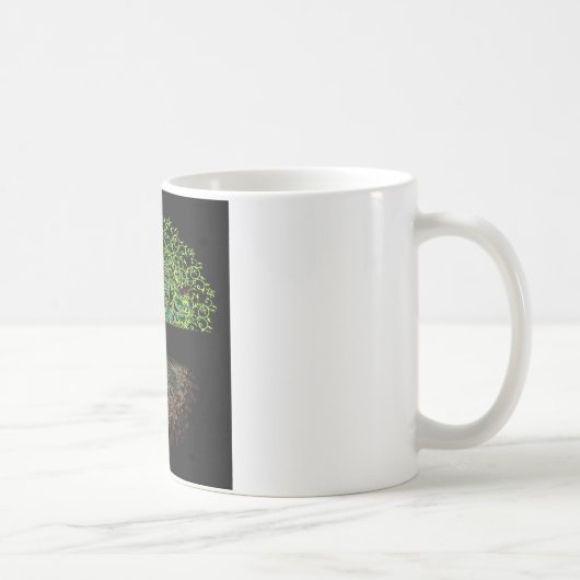 Baum des Leben-Glühens Kaffeetasse (Rechts)