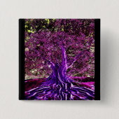 Baum des Leben-Herzens Button (Vorderseite)