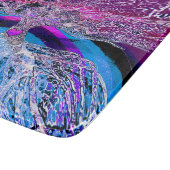 Baum des Leben-Herzens in Lila und in Blauem Schneidebrett (Ecke)