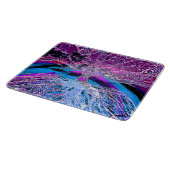 Baum des Leben-Herzens in Lila und in Blauem Schneidebrett (Ecke)