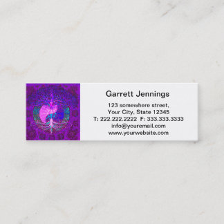 Baum des Leben-Herzens Mini Visitenkarte