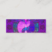 Baum des Leben-Herzens Mini Visitenkarte (Rückseite)