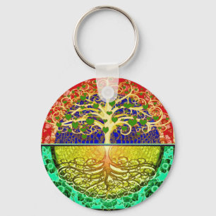 Baum des Leben-Herzens Schlüsselanhänger