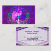 Baum des Leben-Herzens Visitenkarte (Vorne/Hinten)