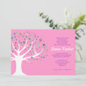 Baum des Leben-jüdischen Babys, das Einladung (Stehend Vorderseite)