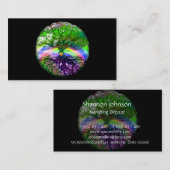 Baum des Leben-Regenbogen-Herzens durch Amelia Visitenkarte (Vorne/Hinten)