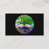Baum des Leben-Regenbogen-Herzens durch Amelia Visitenkarte (Vorderseite)