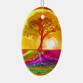 Baum des Leben-Sonnenaufgangs Keramik Ornament (Rechts)