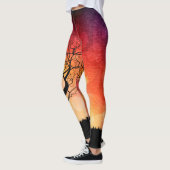 Baum des Leben-Sonnenuntergangs Leggings (Links)