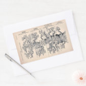 "Baum des Lebens" 1859 Illustration von Ernst Haec Rechteckiger Aufkleber (Umschlag)