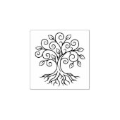 Baum des Lebens 1x1 Gummistempel (Prägung)