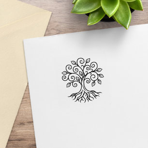 Baum des Lebens 1x1 Gummistempel