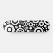 Baum des Lebens abstrakt - B&W Skateboard (Horizontal)