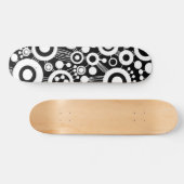 Baum des Lebens abstrakt - B&W Skateboard (Horizontal)