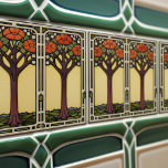 Baum des Lebens Abstrakt Gelborange Mitte des Jahr Fliese<br><div class="desc">Diese exquisite, moderne Keramik-Kachel aus der Mitte des Jahrhunderts ist eine liebevolle Hommage an die altehrwürdige Kunsthandwerksbewegung. In unserem Workshop in Barcelona wurden abstrakte symmetrische Formen entwickelt und die faszinierende Faszination moderner Imitate-Relieffliesen aus der Mitte des Jahrhunderts nachahmt. Die symmetrischen Designs spiegeln ein harmonisches Gleichgewicht wider, den idealen Ausdruck abstrakter...</div>