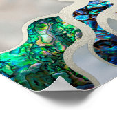 Baum des Lebens - Alleinstehende Muschel und Perle Poster (Ecke)